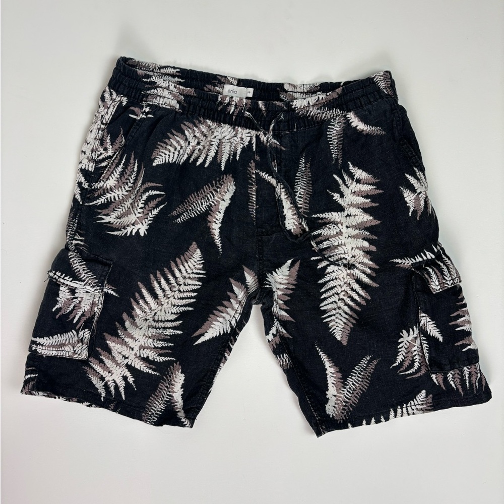 Men's Black Linen Onia Shorts Size L